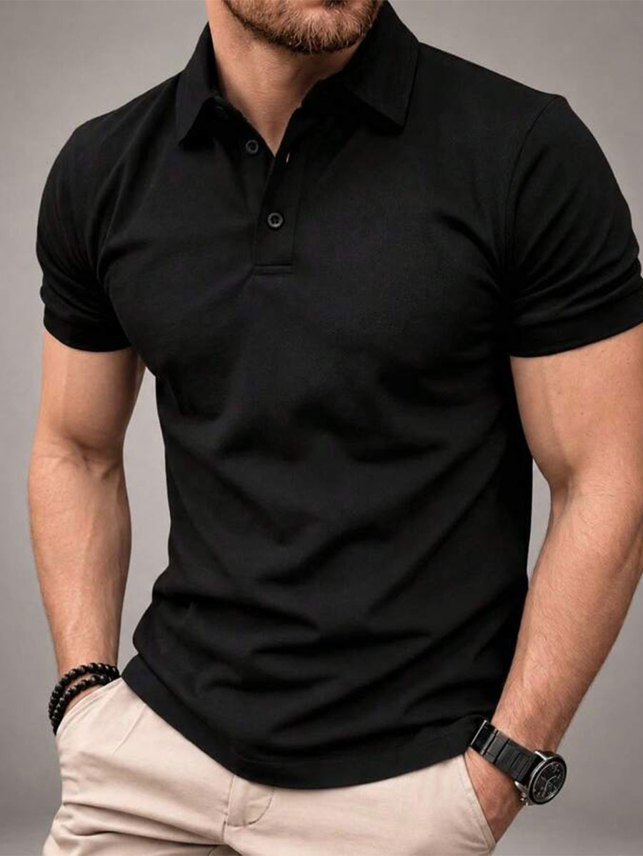 Milimetrica Camisa Polo Masculina Piquet Algodão Manga Curta Casual Social